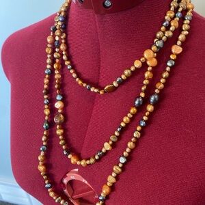 Elegant Multicolor Glass Beaded Necklace